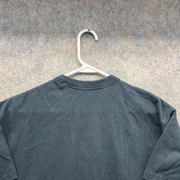 Vintage Nike Shirt Mens Small Black Crewneck Embroidered Logo Swoosh Center Y2K - Picture 7 of 11